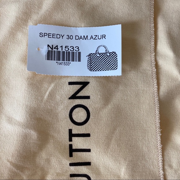 SOLD**Louis Vuitton Speedy 30 Damier Azur - Picture 8 of 8